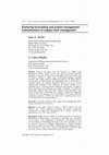 Research paper thumbnail of Exploring forecasting and project management characteristics of supply chain management