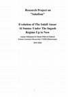 Research paper thumbnail of Evolution of The Salafi Ansar Al Sunna: Under The Ingazh Regime Up to Now