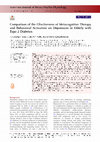 Research paper thumbnail of Comparison of the Effectiveness of Metacognitive Therapy and Behavioral Activation on Depression in Elderly with Type 2 Diabetes