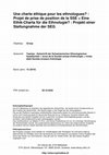 Research paper thumbnail of Eine Ethik-Charta für die Ethnologie? Projekt einer Stellungnahme der SEG