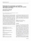 Research paper thumbnail of Relationship between hemorheology and Glu(298)Asp polymorphism of endothelial nitric oxide synthase gene in patients with coronary artery disease