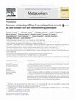 Research paper thumbnail of Immune-metabolic profiling of anorexic patients reveals an anti-oxidant and anti-inflammatory phenotype