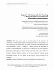 Research paper thumbnail of Voluntariado Empresarial: uma Ferramenta para Promover a Estratégia de Responsabilidade Social Corporativa Interna Integrando Aposentados