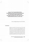 Research paper thumbnail of Reality in transformation: confrontations for the adoption of technologies inside and outside schools in the light of a phenomenological analysis