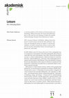 Research paper thumbnail of Leisure