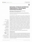 Research paper thumbnail of Interaction of Internal and External Organizations in Encouraging Community Innovation