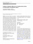 Research paper thumbnail of Synthesis of distinctly different sets of antimicrobial activities by elicited plant cell suspension cultures