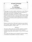 Research paper thumbnail of Origini del linguaggio.