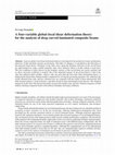 Research paper thumbnail of A four-variable global–local shear deformation theory for the analysis of deep curved laminated composite beams