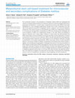 Research paper thumbnail of Mesenchymal Stem Cell-Based Treatment for Microvascular and Secondary Complications of Diabetes Mellitus