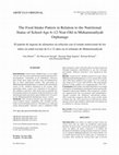 Research paper thumbnail of The Food Intake Pattern in Relation to the Nutritional Status of School Age 6-12-Year-Old in Muhammadiyah Orphanage