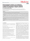 Research paper thumbnail of Immunological markers as predictors of developing steroid-induced diabetes mellitus in pemphigus vulgaris patients: An observational study