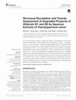 Research paper thumbnail of Structural Elucidation and Toxicity Assessment of Degraded Products of Aflatoxin B1 and B2 by Aqueous Extracts of Trachyspermum ammi