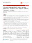 Research paper thumbnail of Promoter hypermethylation of Wnt pathway inhibitors in hepatitis C virus - induced multistep hepatocarcinogenesis