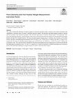 Research paper thumbnail of Post Colectomy and Post Fixation Margin Measurement Correction Factor