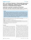 Research paper thumbnail of HS1, a Lyn Kinase Substrate, Is Abnormally Expressed in B-Chronic Lymphocytic Leukemia and Correlates with Response to Fludarabine-Based Regimen