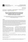 Research paper thumbnail of Review of surgical techniques for the reconstruction of the maxillofacial region used in the Department of Maxillo-Facial Surgery in Rzeszów