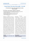 Research paper thumbnail of Central Giant Cell Lesion of the Maxilla. Case Study