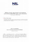 Research paper thumbnail of Influence of water vapor pressure on the induction period during Li2SO4·H2O single crystals dehydration