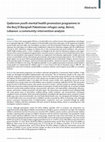 Research paper thumbnail of Qaderoon youth mental health promotion programme in the Burj El Barajneh Palestinian refugee camp, Beirut, Lebanon: a community-intervention analysis