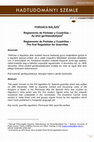 Research paper thumbnail of Reglamento de Partidas y Cuadrillas – Az első gerillaszabályzat : Reglamento de Partidas y Cuadrillas – The first Regulation for Guerrillas