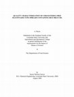 Research paper thumbnail of Quality characterization of cholesterol-free mayonnaise-type spreads containing rice bran oil