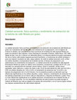 Research paper thumbnail of Calidad sensorial fisico quimica y rendimiento de extraccion de la bebida de cafe filtrada por goteo