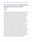 Research paper thumbnail of The View from Gerar: Looking Back to Moriah (and Forward to Sinai)