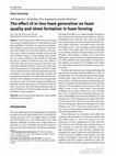 Research paper thumbnail of The effect of in-line foam generation on foam quality and sheet formation in foam forming