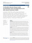 Research paper thumbnail of A clinically relevant sheep model of orthotopic heart transplantation 24 h after donor brainstem death