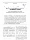 Research paper thumbnail of Warming, but not enhanced CO2 concentration, quantitatively and qualitatively affects phytoplankton biomass