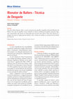 Research paper thumbnail of Bionator de Balters - técnica de desgaste