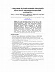 Research paper thumbnail of Observation of second-harmonic generation in silicon nitride waveguides through bulk nonlinearities