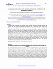 Research paper thumbnail of Argamassa Com Substituição De Agregado Natural Por Resíduo De Britagem De Granito