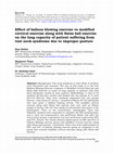 Research paper thumbnail of Effect of balloon blowing exercise vs modified cervical exercise along with Swiss ball exercise on the lung capacity of patient suffering from text neck syndrome due to improper posture