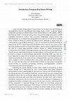 Research paper thumbnail of Introduction: European New Nature Writing // Introducción: Nueva escritura europea de la naturaleza