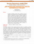 Research paper thumbnail of ¿Qué tecnología utilizar en el aula de matemáticas y por qué?