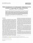 Research paper thumbnail of Haltere development in D. melanogaster: implications for the evolution of appendage size, shape and function