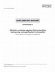 Research paper thumbnail of Gliolectin positively regulates Notch signalling during wing-vein specification in Drosophila