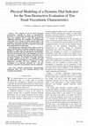 Research paper thumbnail of I. INTRODUCTION he characterization of tire tread viscoelasticity is a fundamental topic in a wide range of activities concerning the development of polymers for innovative compounds, the parameterization of physical contact models