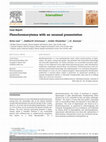 Research paper thumbnail of Pheochromocytoma with an unusual presentation