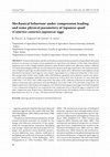 Research paper thumbnail of Mechanical behaviour under compression loading and some physical parameters of Japanese quail (Coturnix coturnix japonica) eggs