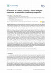 Research paper thumbnail of Evaluation of Lifelong Learning Centers in Higher Education: A Sustainable Leadership Perspective