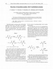 Research paper thumbnail of Reactions of monothiooxamides with O-methylhydroxylamine