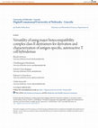 Research paper thumbnail of Versatility of using major histocompatibility complex class II dextramers for derivation and characterization of antigen-specific, autoreactive T cell hybridomas