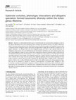 Research paper thumbnail of Substrate switches, phenotypic innovations and allopatric speciation formed taxonomic diversity within the lichen genusBlastenia