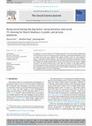 Research paper thumbnail of Being social during the big dance: Social presence and social TV viewing for March Madness in public and private platforms