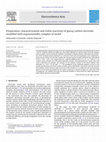 Research paper thumbnail of Preparation, characterization and redox reactivity of glassy carbon electrode modified with organometallic complex of nickel