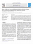 Research paper thumbnail of Electric double layer capacitors with polymer hydrogel electrolyte based on poly(acrylamide) and modified electrode and separator materials