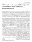 Research paper thumbnail of And Intensity of Sperm Competition